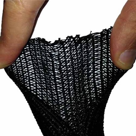 Hook Self Closing Braided Wrap Sleeving- 1/8 X 50ft- Black